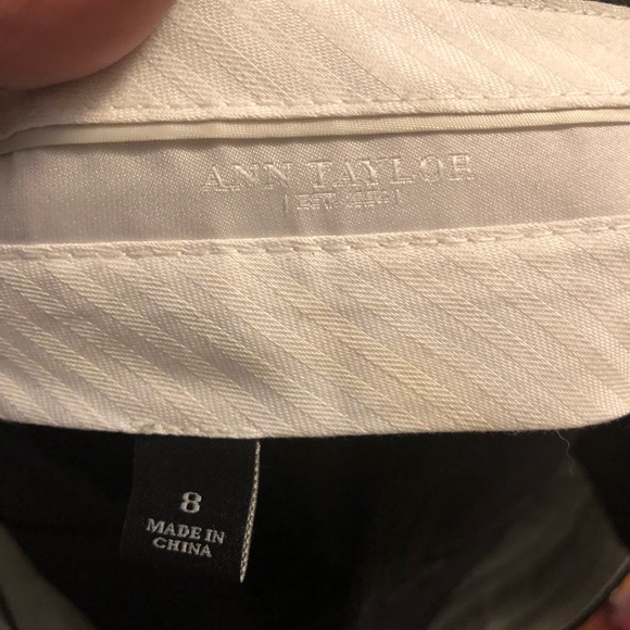 Ann Taylor Black Dress Pants Size 2 Wool Blend - Picture 6 of 7